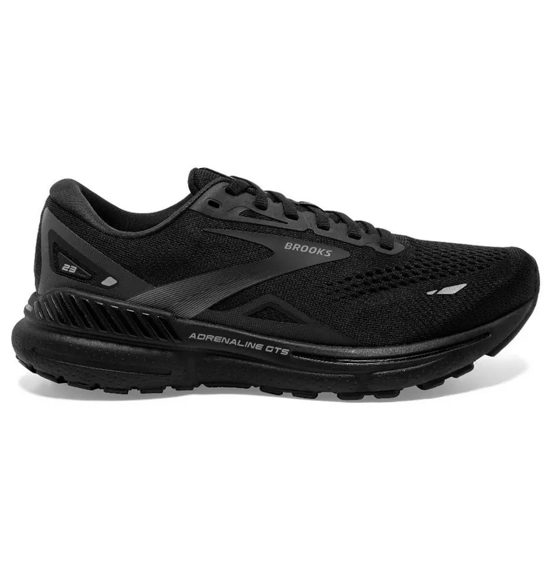 Brooks Men's Adrenaline GTS 23 2E WIDE - Black/Black/Ebony
